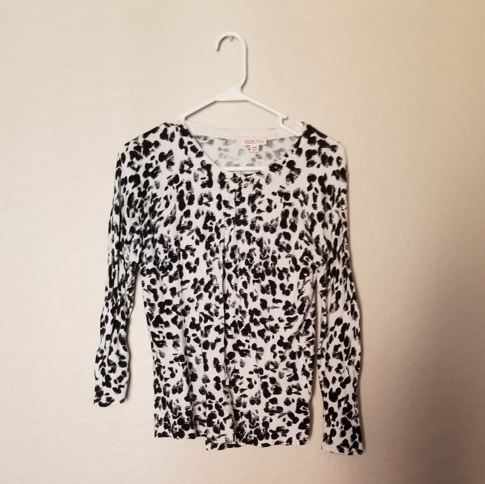 Merona Animal Print Cardigan